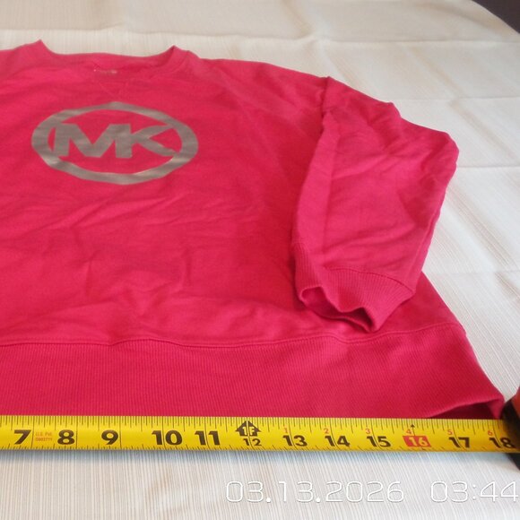 Women's MICHAEL KORS Pink Sweatshirt Size Small Like NEW - Picture 5 of 8